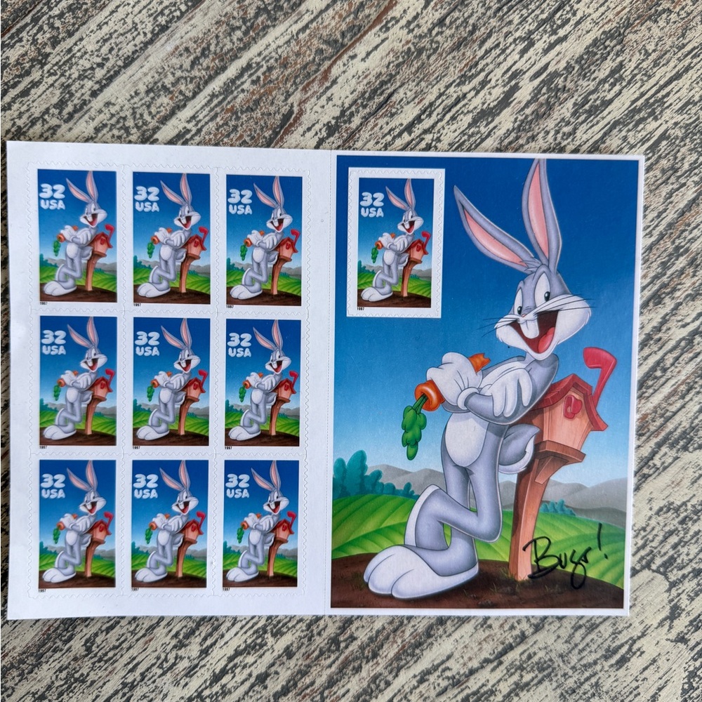 1997 Bugs Bunny Vintage Stamps NEW